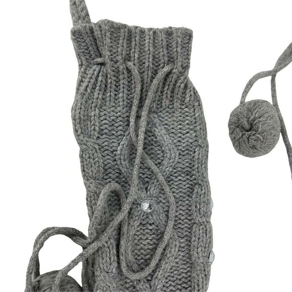 Victorias Secret Pink Bling Cable Knit Mukluk Sweater Boots Rhinestone L 9 - 10 - Picture 3 of 9